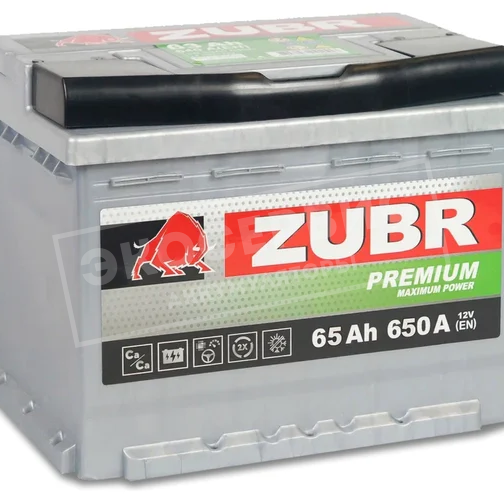 6СТ-65Ah ZUBR PRemium o.п. низкий