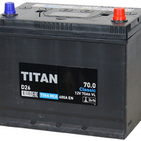 аккумулятор 6СТ-70Ah Titan Стандарт о.п. Азия