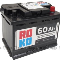 аккумулятор 6СТ-60Ah Roko 60 оп