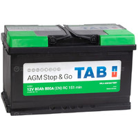аккумулятор TAB 80Ah AGM STOP and GO о.п.