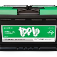 аккумулятор 6CT-TOPLA 70Ah AGM STOP and GO о.п.