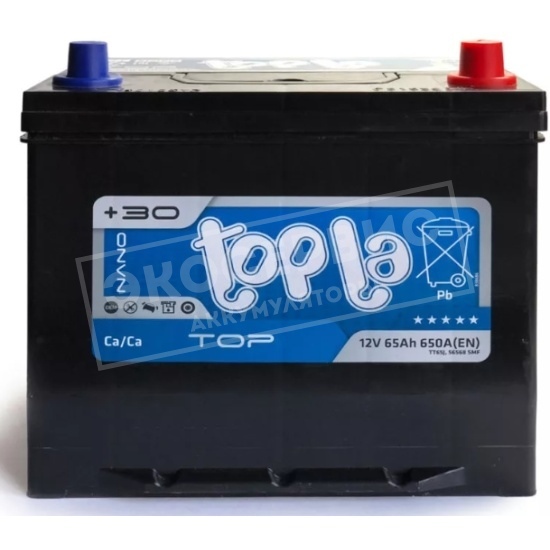 6СТ-65Ah Topla Top D23L о.п. Азия